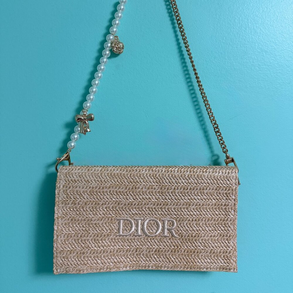 Dior Raffia Pouch / Clutch